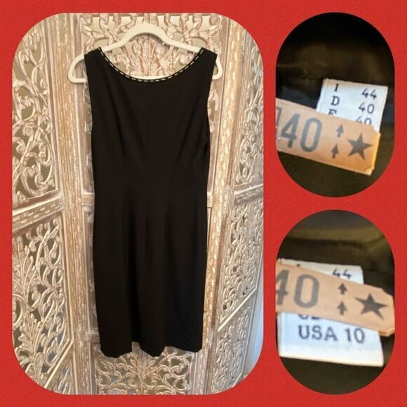 MOSCHINO cheap and chic little black dress made in Italy AEFFE Spa Y2K - Picture 4 of 5